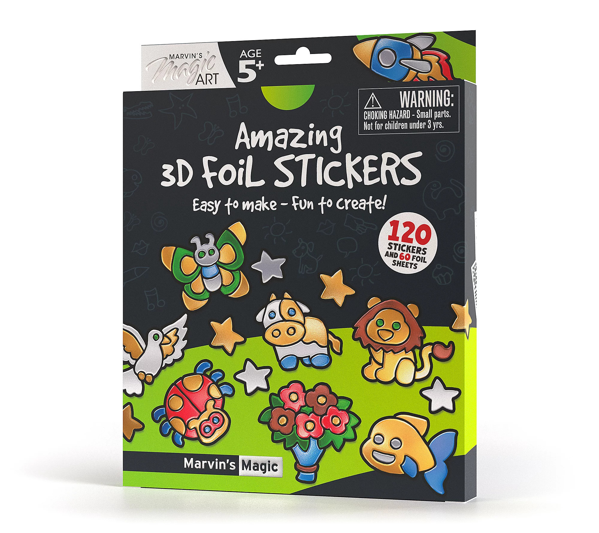 Marvin's Magic Amazing 3D Make Your Own Foil St ickers (120pc) | QVC
