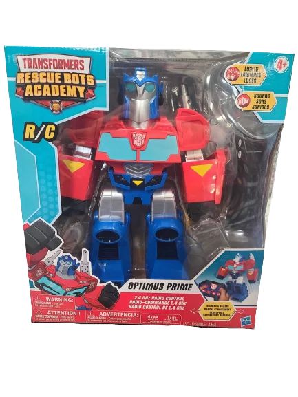 Transformers Rescue Bot Academy Remote Controlled Optimus Prime with Lights & Sounds - Walmart.co... | Walmart (US)