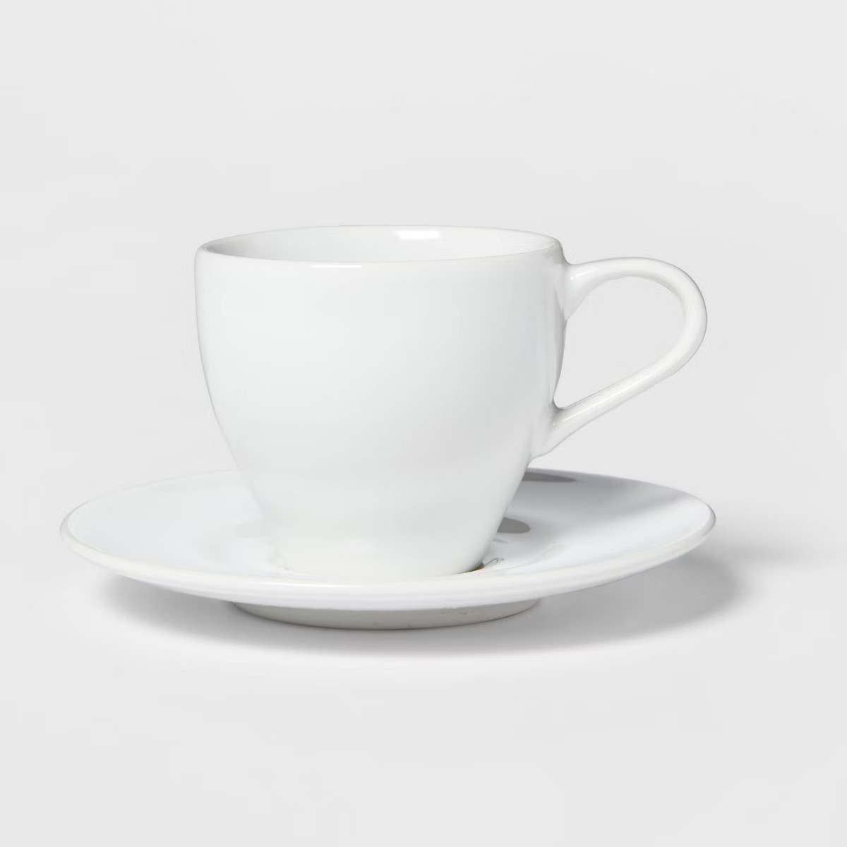 3.4oz Porcelain Espresso Cup with Saucer White - Threshold™: Traditional Style, Dishwasher & Mi... | Target