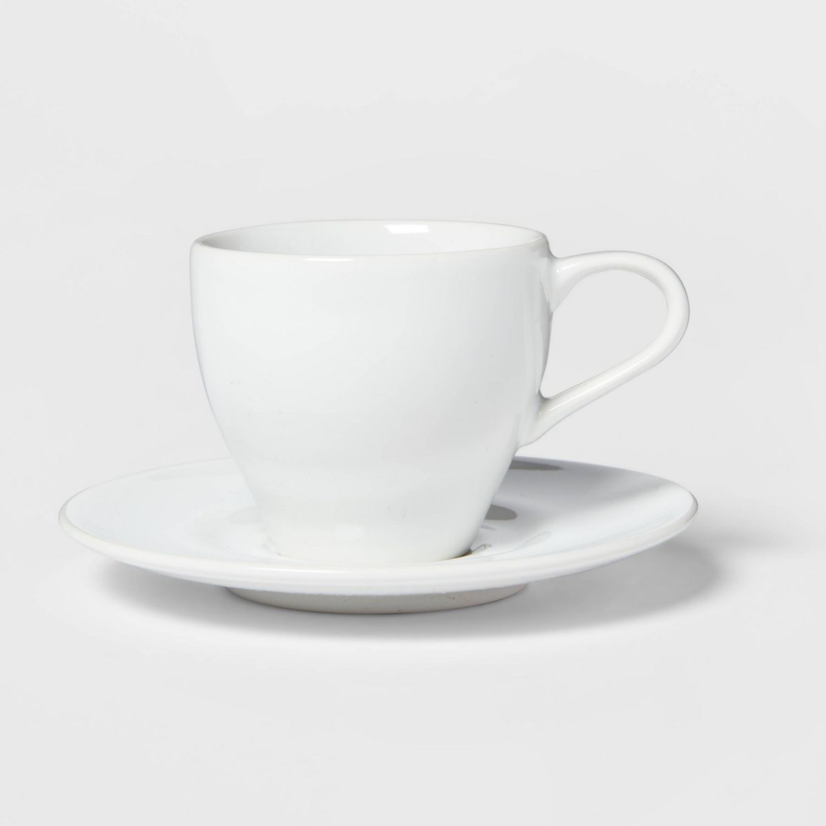 3.4oz Porcelain Espresso Cup with Saucer White - Threshold™ | Target