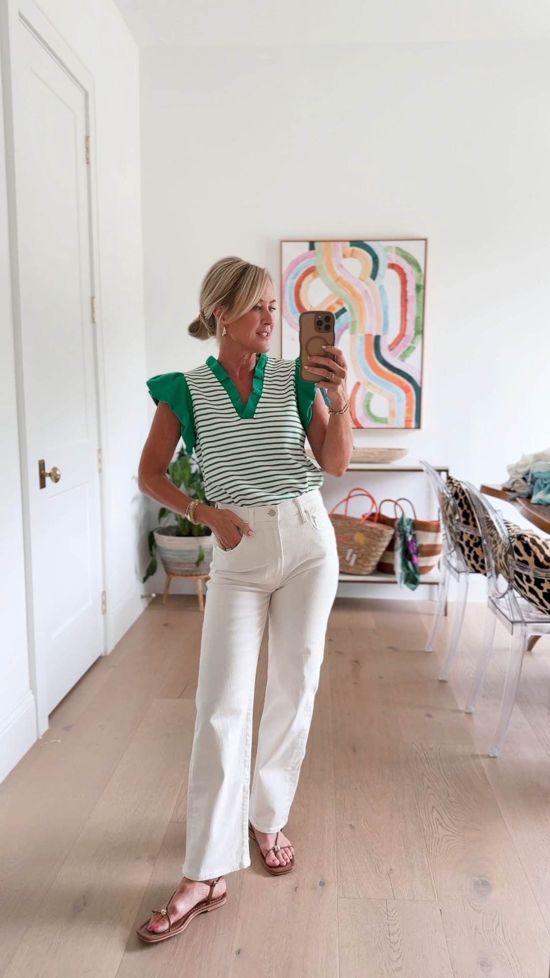 I’m obsessed with green this season!
Top: XS

#LTKootd #LTKSeasonal #LTKOver40