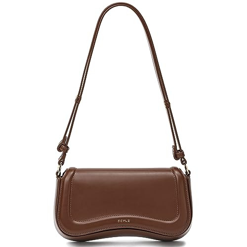 Keyli Shoulder Bag for Women mini Crossbody Purses Retro Classic Handbag Waterproof Vegan Leather Clutch Tote Hobo Purse Designer Bags with Adjustable Strap Brown | Amazon (US)