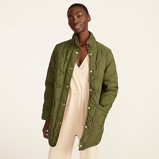 Quilted cocoon puffer with PrimaLoft® | J. Crew US