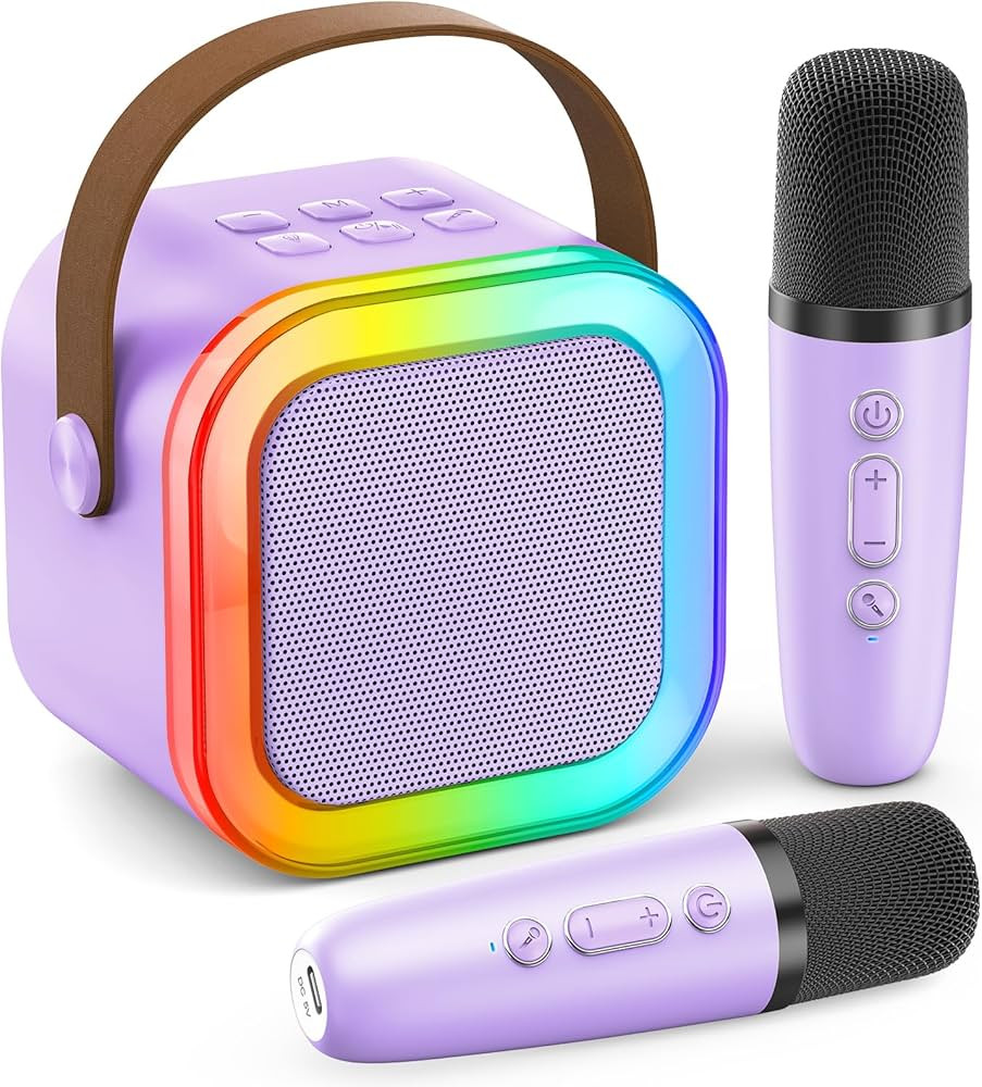 Karaoke Machine for Kids Adults, Portable Bluetooth Mini Karaoke Microphone Singing Speaker with ... | Amazon (US)