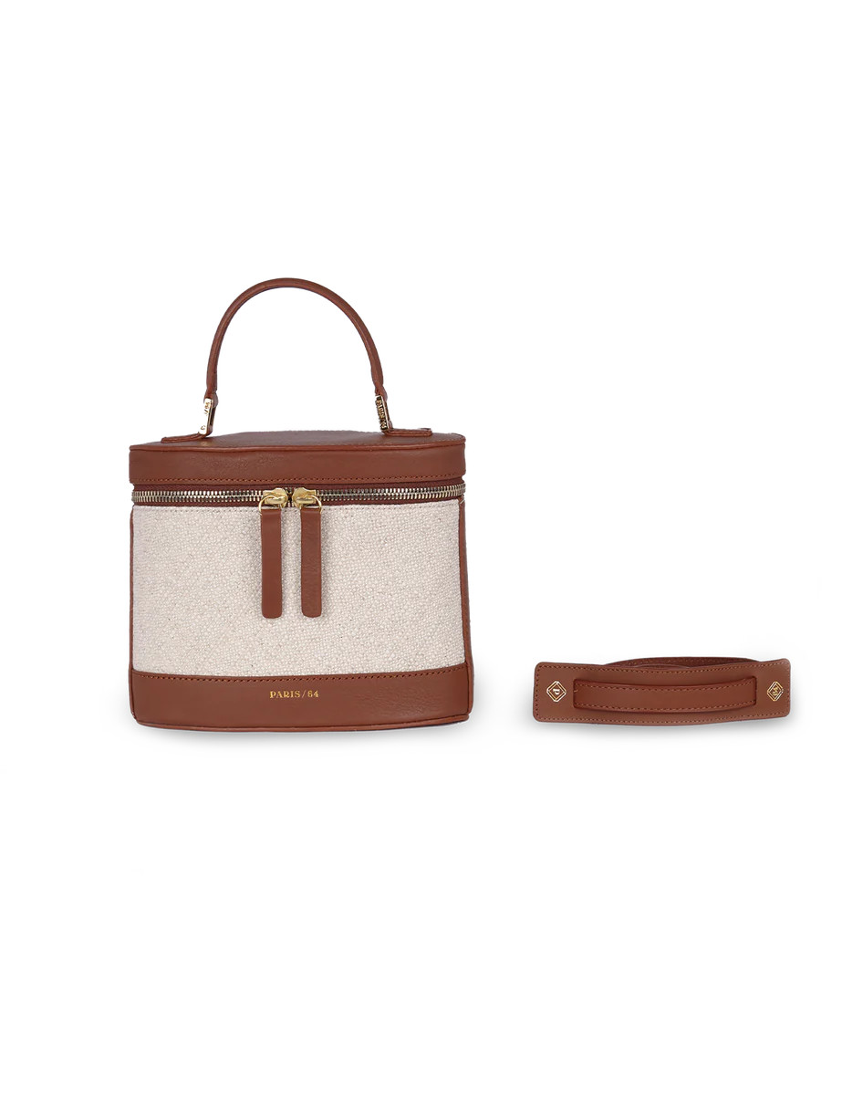 Prismatic Rafia & Chocolate Bag by PARIS/64 | PARIS/64