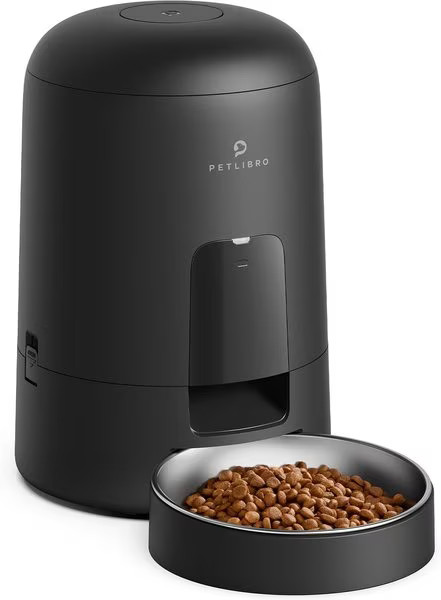Petlibro Air Automatic Cat Feeder with Battery Powered Dog & Cat Food Dispenser, Black, 2-litter | Chewy.com