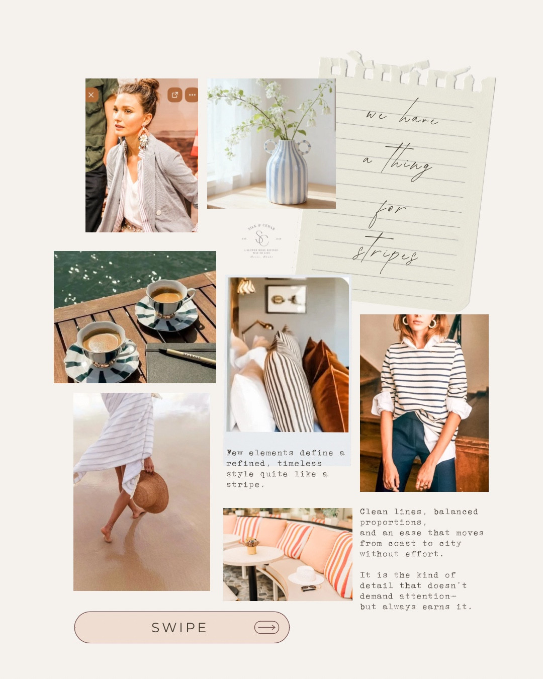 A pattern we return to—season after season.

Stripes bring structure, polish, and quiet confidence to both wardrobe and home. From tailored shirting and effortless knits to refined interiors and soft textiles, these are the pieces that elevate without trying too hard.

Timeless. Versatile. Always in good taste.

Shop our curated stripes collection—classic pieces designed to endure. 

#LTKMothersDay #LTKOver40 #LTKHome