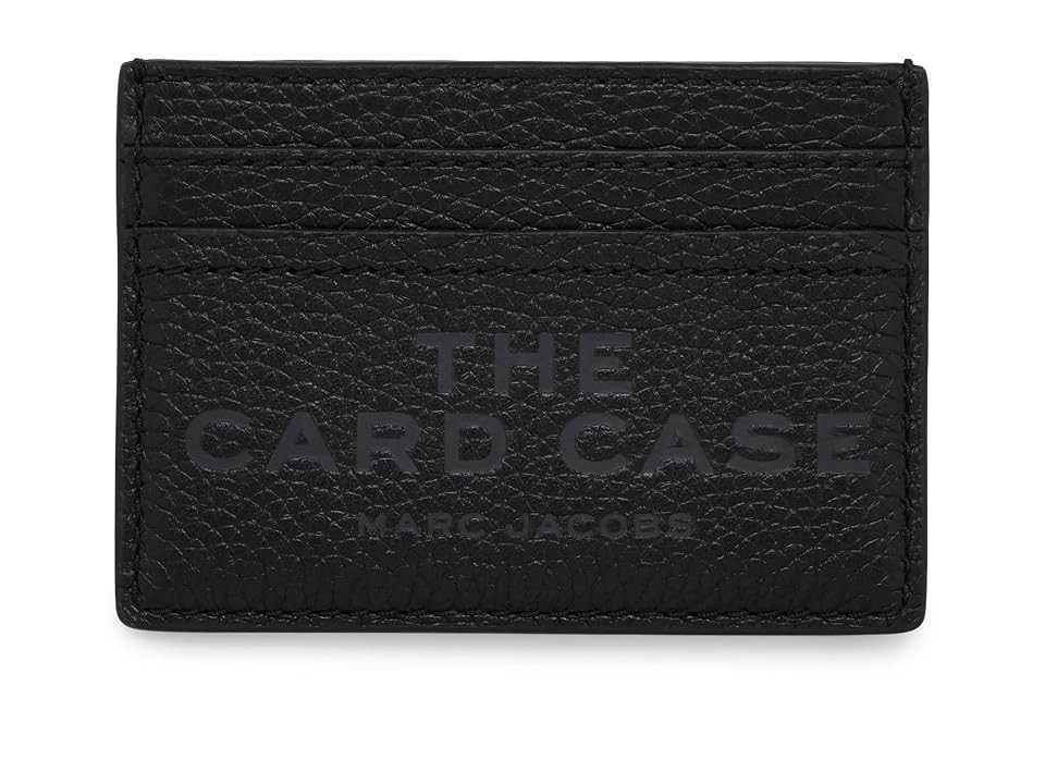 Marc Jacobs The Leather Card Case Wallet Women's Handbags Black, Leather/Polyester | Zappos