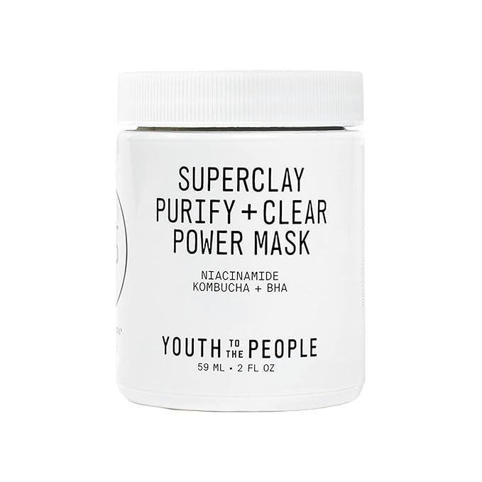 Youth To The People Superclay Purify + Clear Power Mask - Clay Mask with White Clay + French Gree... | Amazon (US)