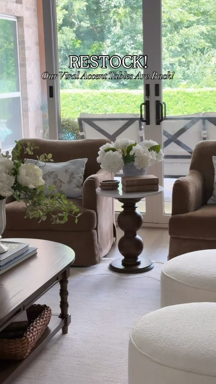 Our viral side tables have been restocked! Shop now, they’ll move quick!!