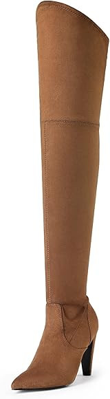 Women's Thigh High Boots Over The Knee Heels Long Sexy Pointed Toe Boots | Amazon (US)
