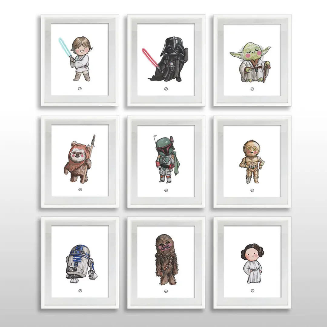 INSTANT DOWNLOAD 15 Star Wars Classic Characters 8x10 Print - Etsy | Etsy (US)