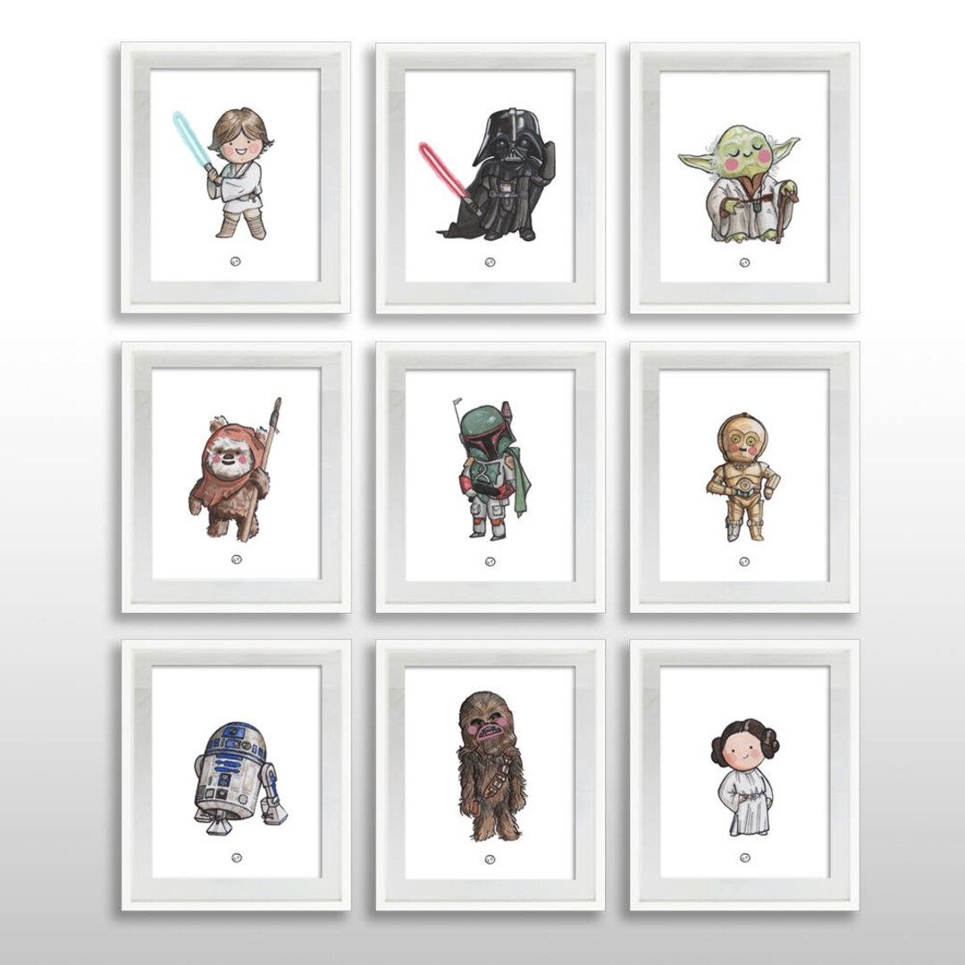 INSTANT DOWNLOAD 15 Star Wars Classic Characters 8x10 Print - Etsy | Etsy (US)