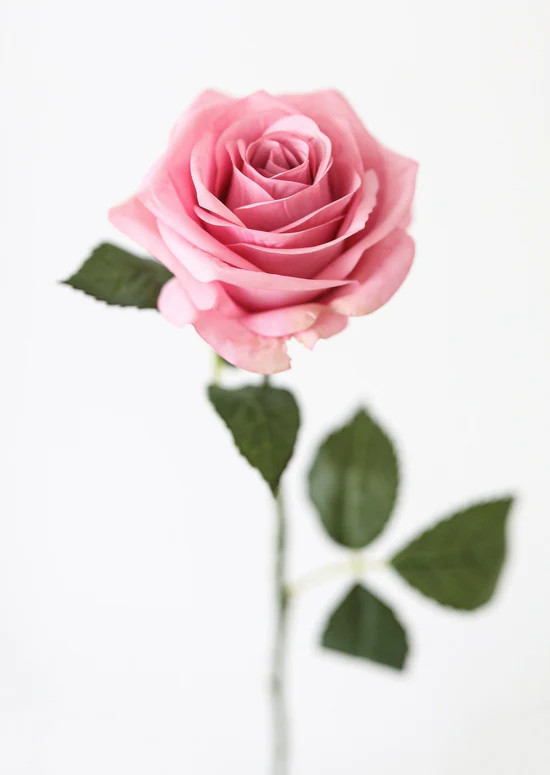 Cottage Pink Fake Rose - 21.5 | Afloral