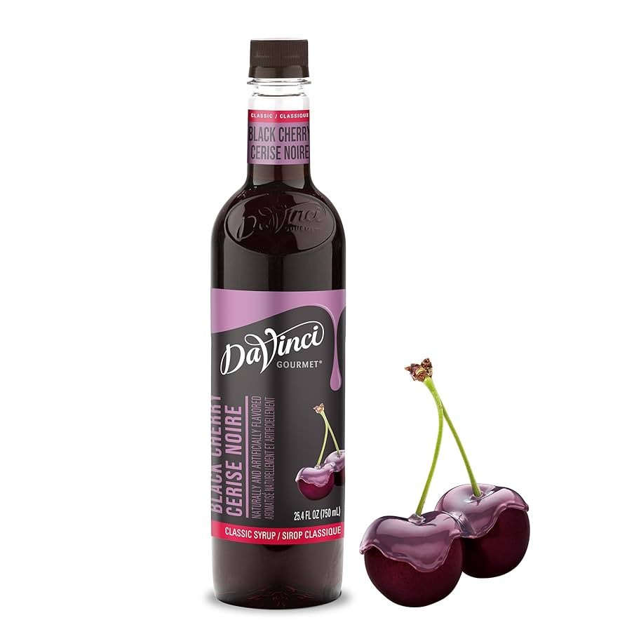 DaVinci Gourmet Classic Black Cherry Syrup, 25.4 Fluid Ounces (Pack of 1) | Amazon (US)