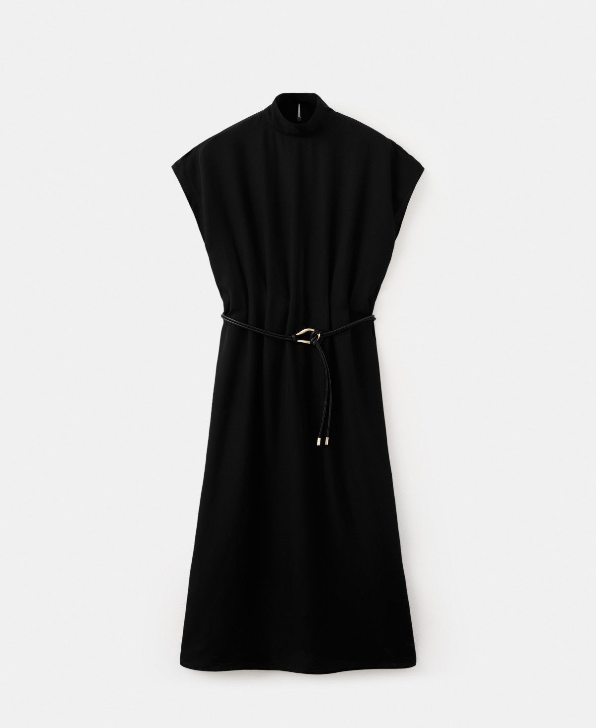 Mango Women's Lyocell Belt Dress - Black | Macy's