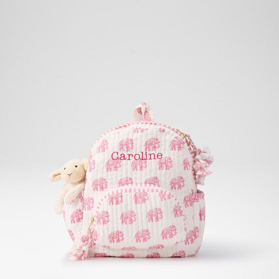 Block Print Quilted Backpack | Mark and Graham