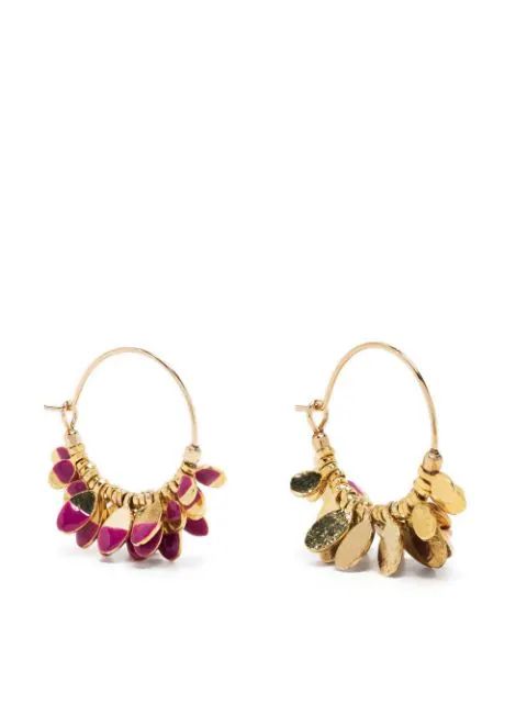 Isabel Marant crystal-embellished Hoop Earrings - Farfetch | Farfetch Global