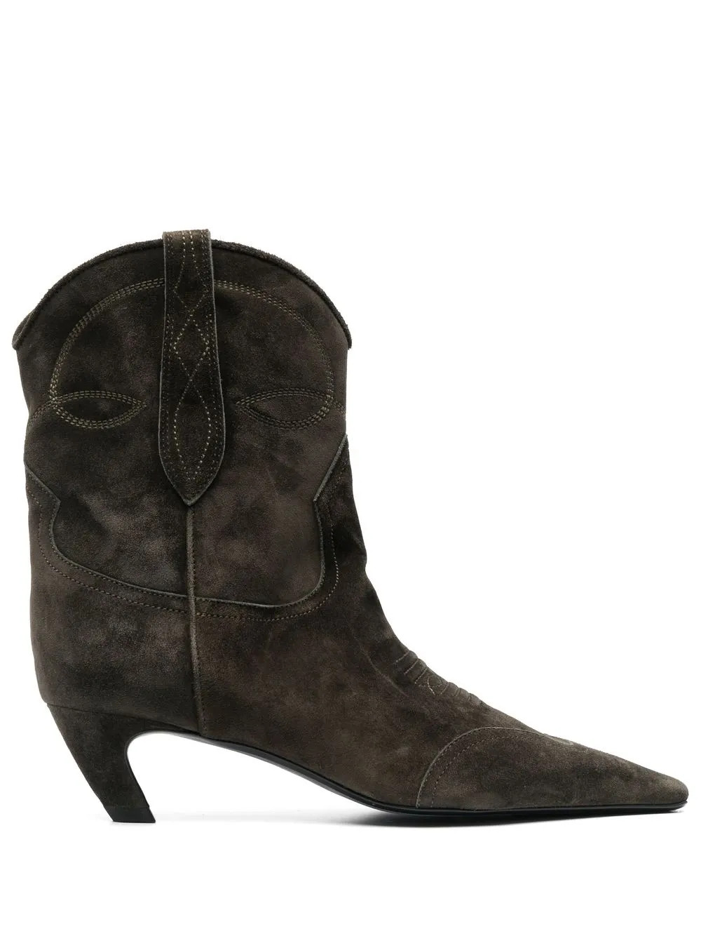 KHAITE The Dallas Suede Boots - Farfetch | Farfetch Global