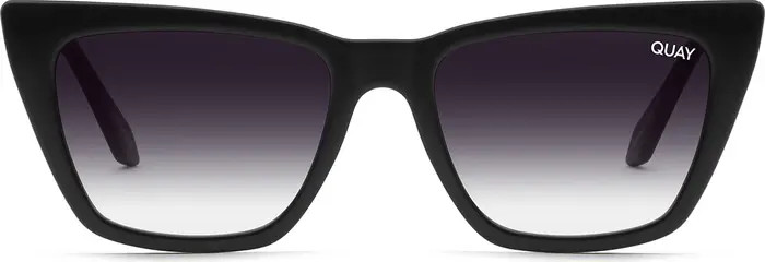 QUAY Call The Shots 54mm Gradient Cat Eye Sunglasses | Nordstrom | Nordstrom
