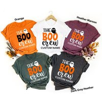 The Boo Crew Shirts, Custom Halloween Kids Party Family Matching Ghost Shirt | Etsy (US)
