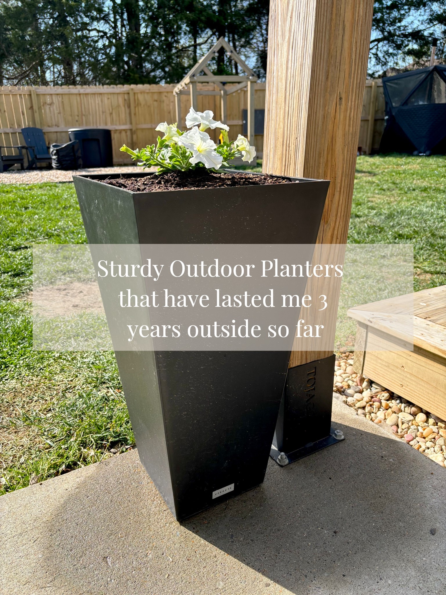 Perfect modern style, Canadian made with great year round quality but quick and easy Amazon shipping 👏🏼👏🏼 love these timeless planters that match all styles of outdoor decor! 

#LTKSeasonal #LTKHome
