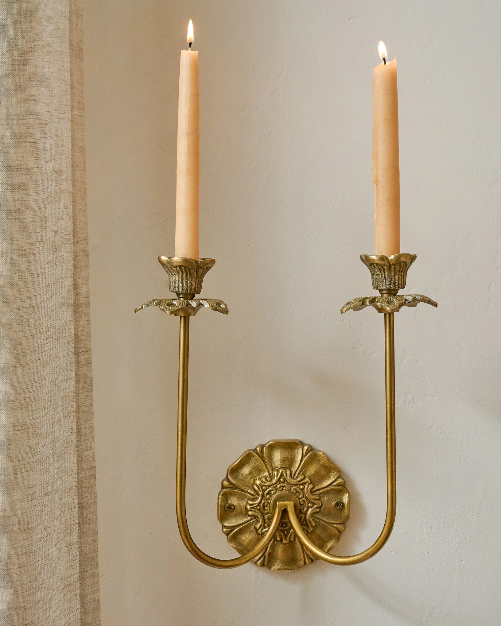 Adeline Antique Brass Double Wall Sconce | Magnolia