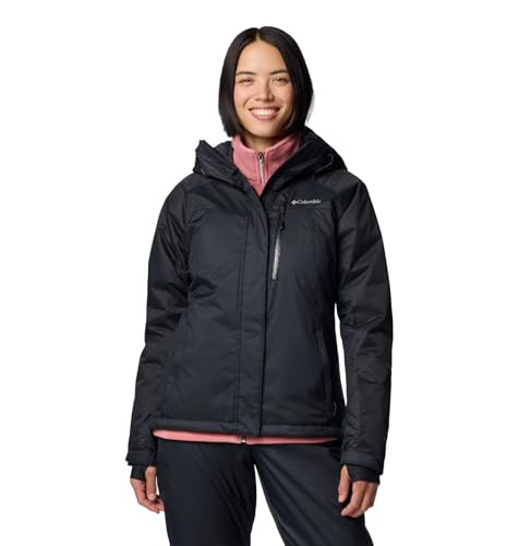 Columbia Women's Snowy Summit Insulated Jacket, Black/Black Dobby, Medium | Amazon (US)