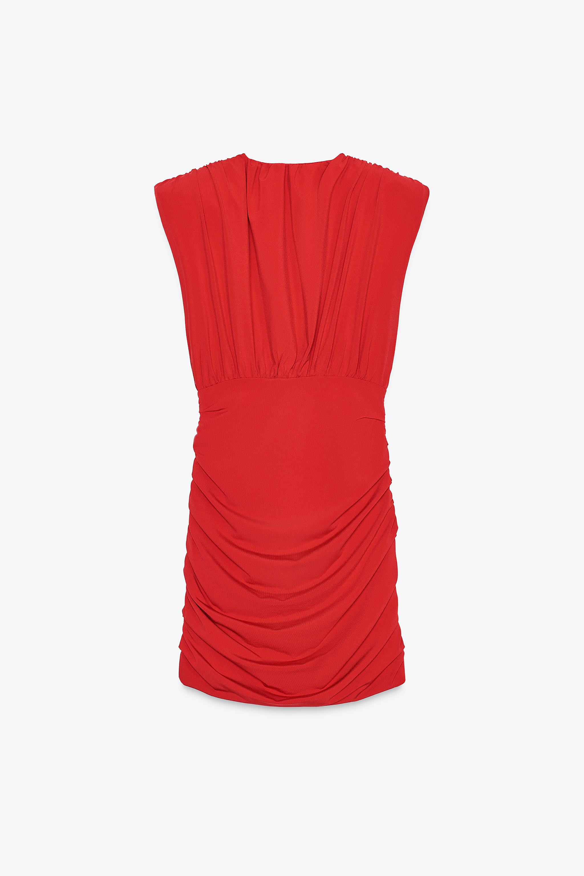 SHORT DRESS WITH SHOULDER PADS | Zara US