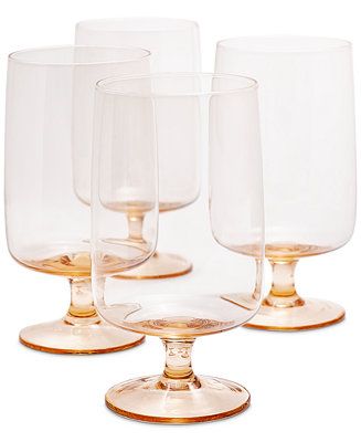 Oake Stackable Water Glasses, Set of 4, Created for Macy's & Reviews - Glassware & Drinkware - Di... | Macys (US)
