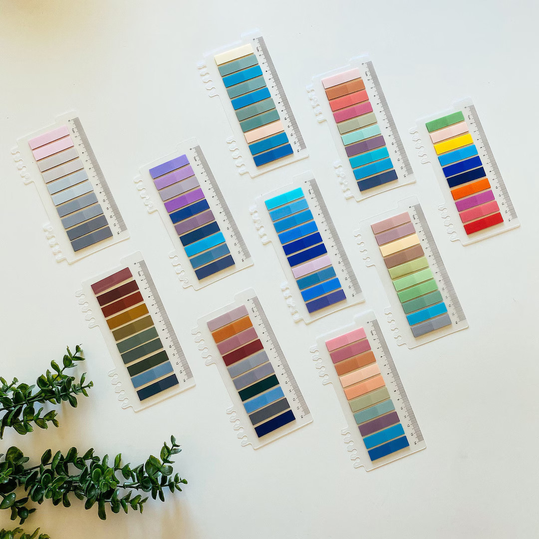 Transparent Sticky Annotation Tabs for Annotating Book Variety Color Page Tabs for School Page Fl... | Etsy (US)