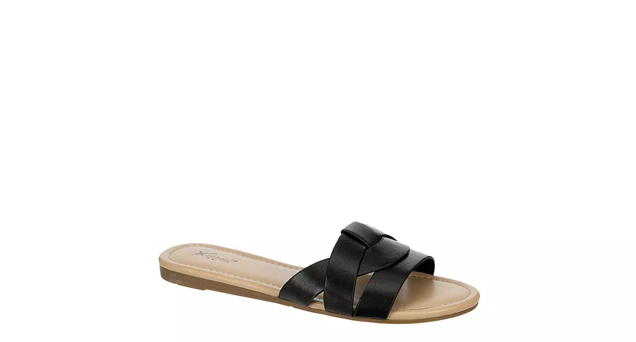 Xappeal Womens Maddy Slide Sandal - Black | Rack Room Shoes