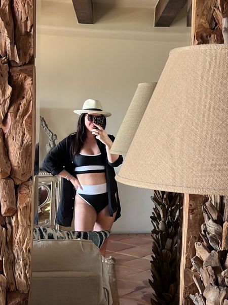 Obsessed with this suit. I’m in a large in the bottoms, which are very high cut and a medium in the top (although a large world prob be more comfy). Linking lots of colors on sale! 

#LTKswim #LTKtravel #LTKsalealert