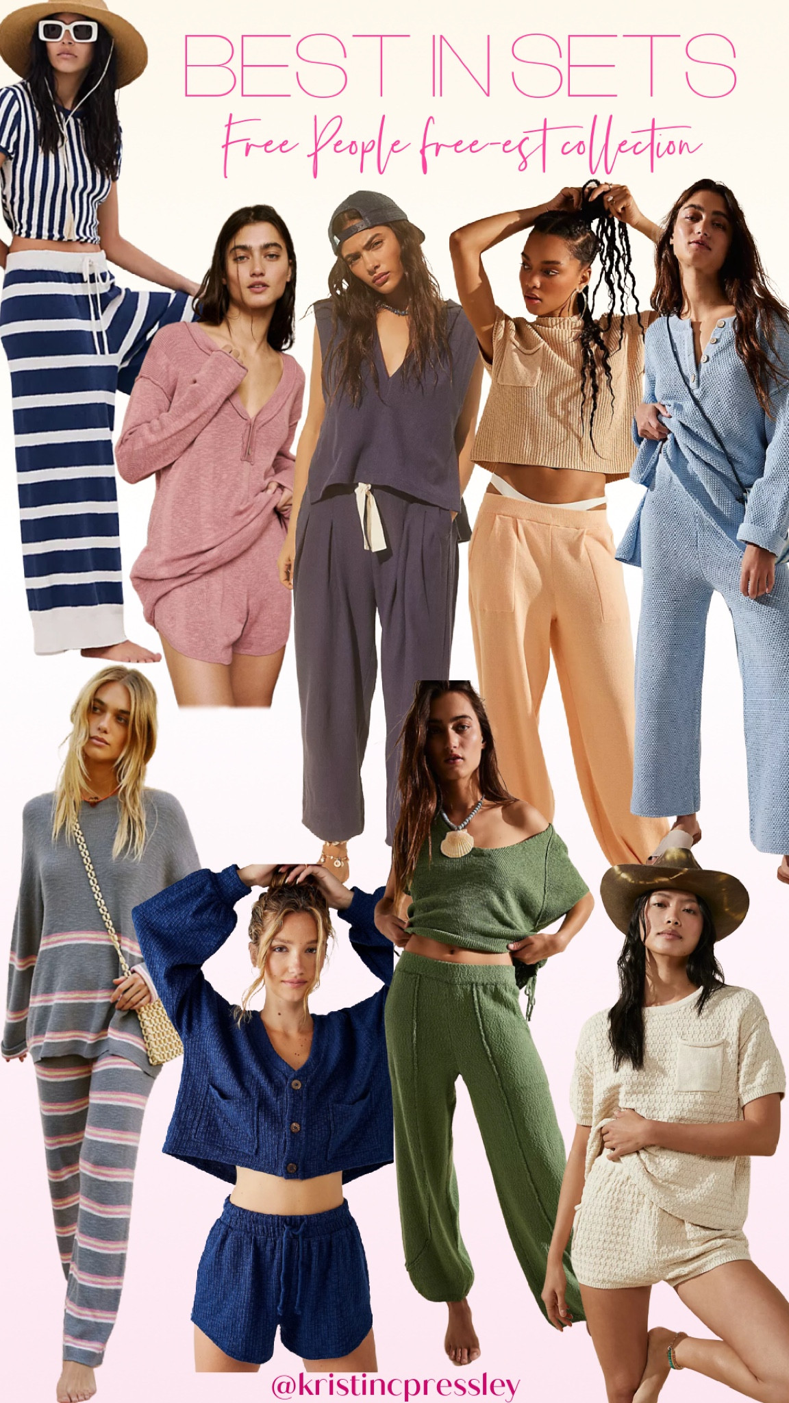 Lounge set. Sweater set. Beachy set. Vacation vibes. Free people set. Closet staple pieces.

#LTKunder100 #LTKstyletip #LTKSeasonal