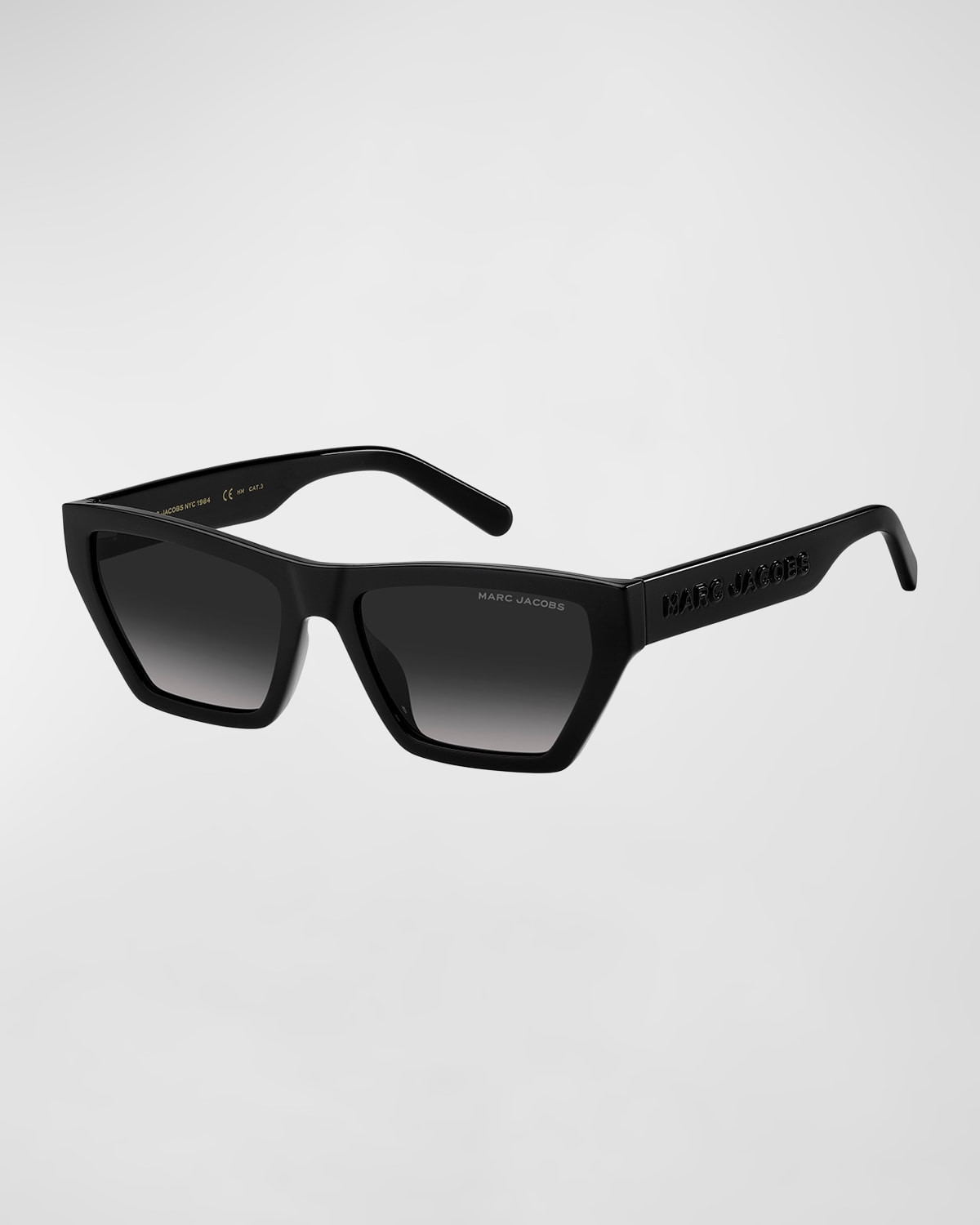 Oversized Logo Plastic Cat-Eye Sunglasses | Neiman Marcus