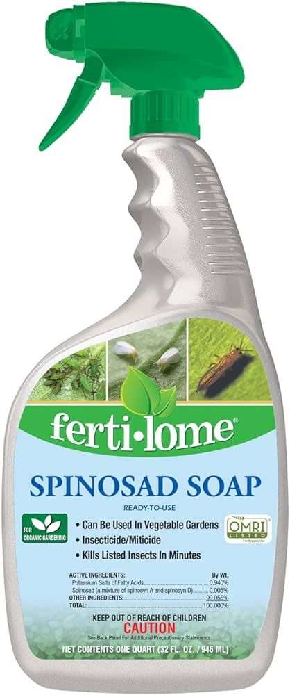 Fertilome (16076) Spinosad Soap Insecticide Ready to Use, Spinosad Bagworm, Tent Caterpiller & Ch... | Amazon (US)