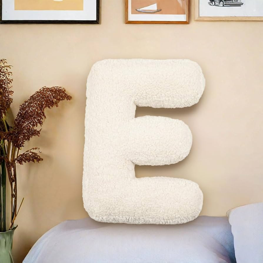 Letter Plush Pillow, Letter Hugging Throw Pillows, Decorative Initial Letter Shaped Throw Pillows... | Amazon (US)