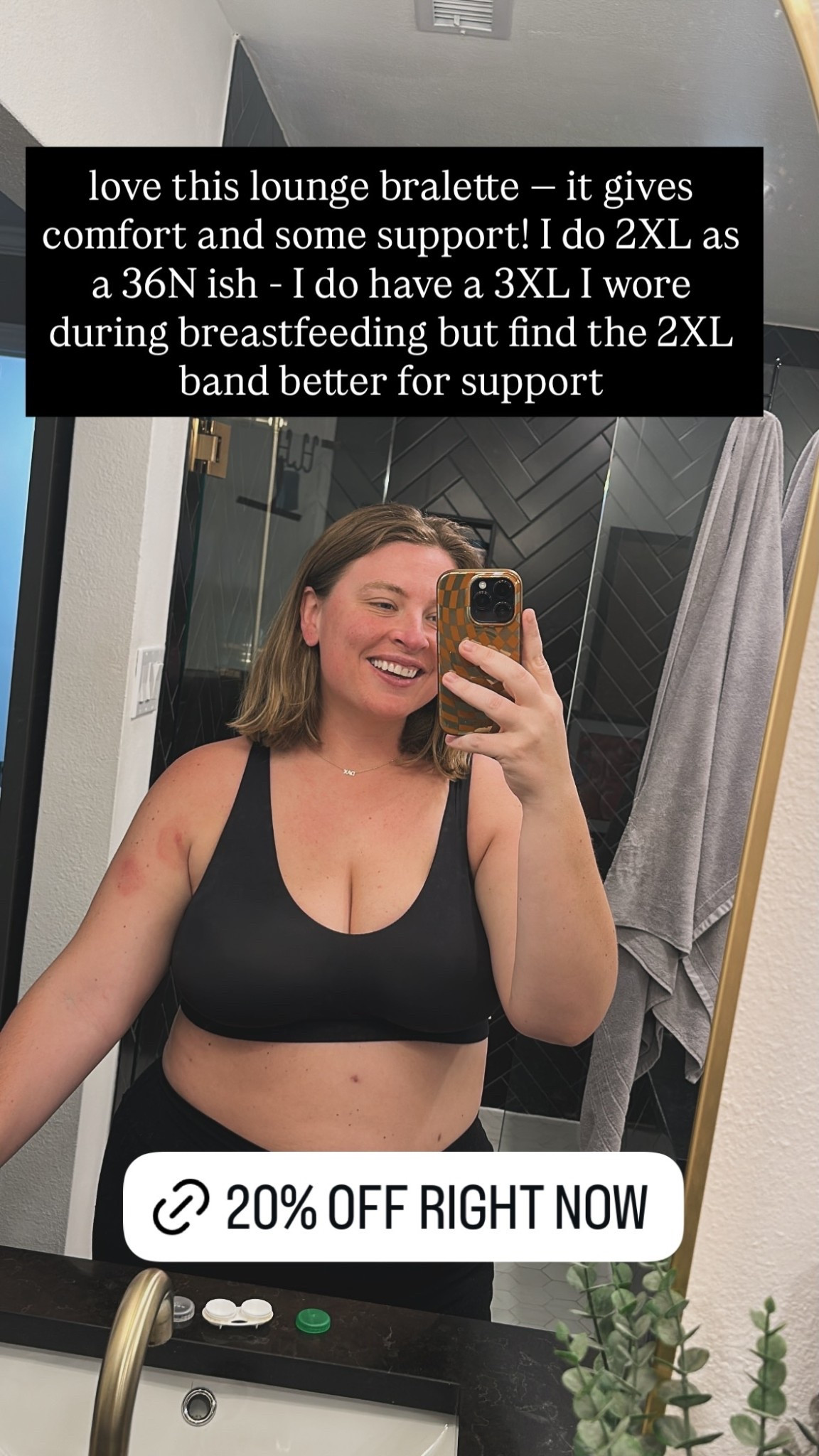 love this lounge bralette — it gives comfort and some support! I do 2XL as a 36N ish - I do have a 3XL I wore during breastfeeding but find the 2XL band better for support @harperwilde

#LTKSaleAlert #LTKMidsize #LTKPlusSize