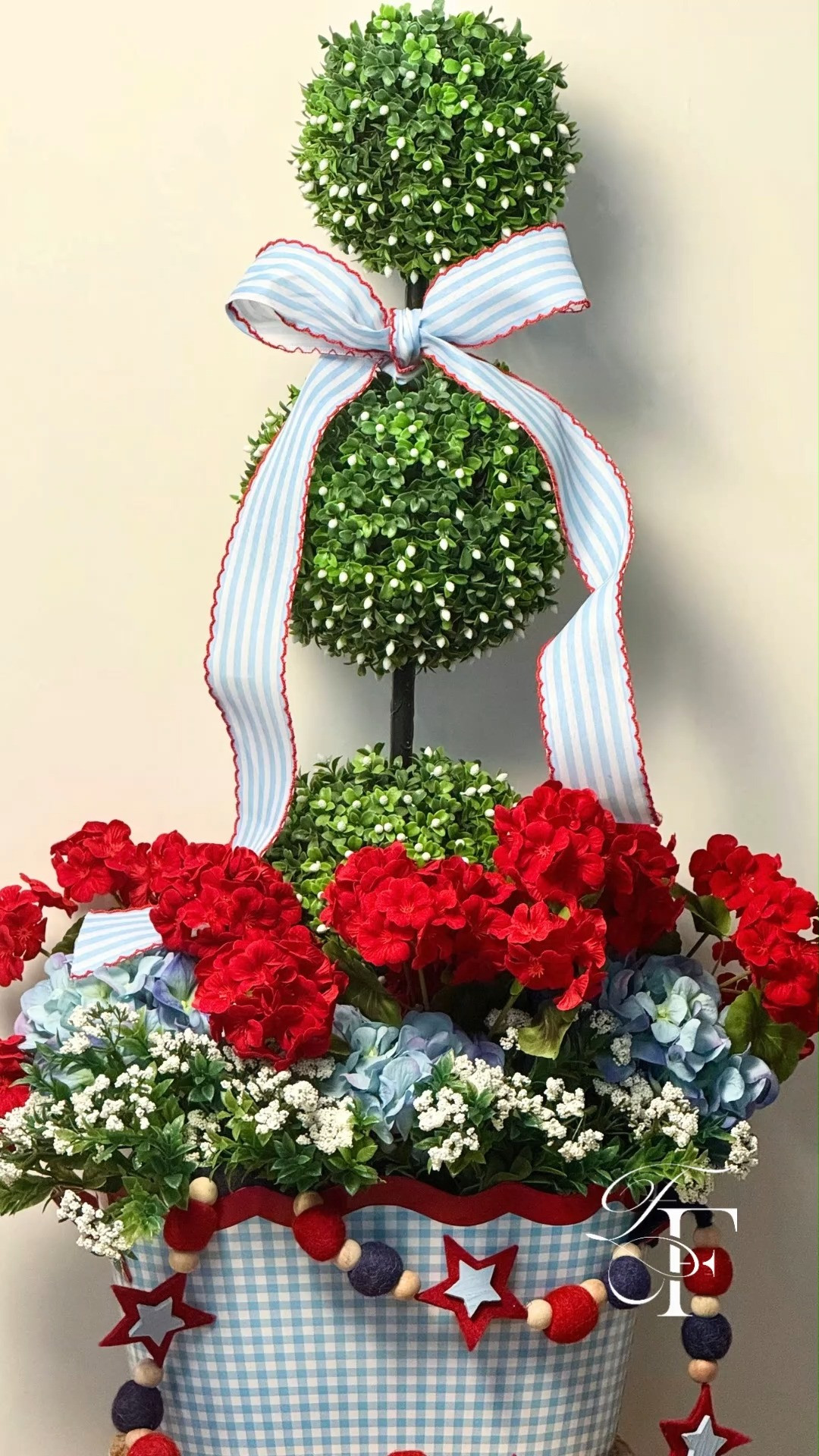 4th of July home patio decor 🤍❤️💙

Sharing my latest planter styling with this cute find from Michaels—featuring a polished red, white, and light blue palette that feels festive yet elevated. I layered faux florals with real-touch blue hydrangeas, soft alyssum, and UV red geraniums for a full, realistic look.#LTK4thofjuly




Shop everything I used in my LTK to recreate this 4th of July home patio decor ✨ 

 #LTKMothersDay #LTKHome