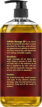 MAJESTIC PURE Cellulite Massage Body Oil - with Vegan Collagen & Stem Cells, Cellulite Cream Mass... | Amazon (US)