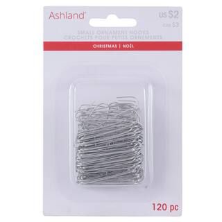 1.3" Small Silver Christmas Ornament Hooks by Ashland®, 120ct. | Michaels Stores