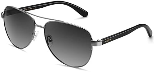 CARFIA Polarized Sunglasses for Women UV Protection Acetate Arms Metal Frame Woman's Shades CA321... | Amazon (US)