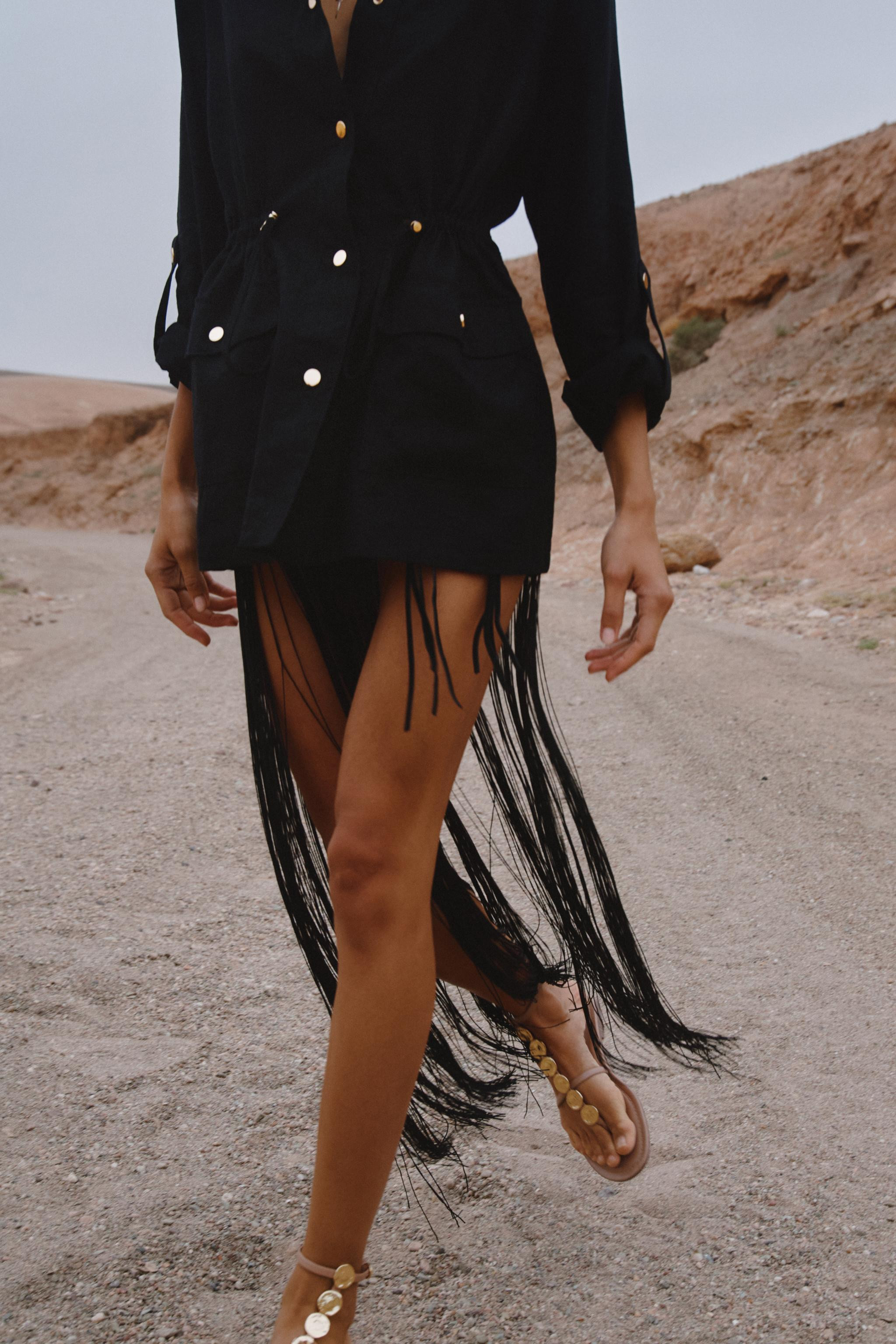 LINEN SAFARI SHIRT | Zara US