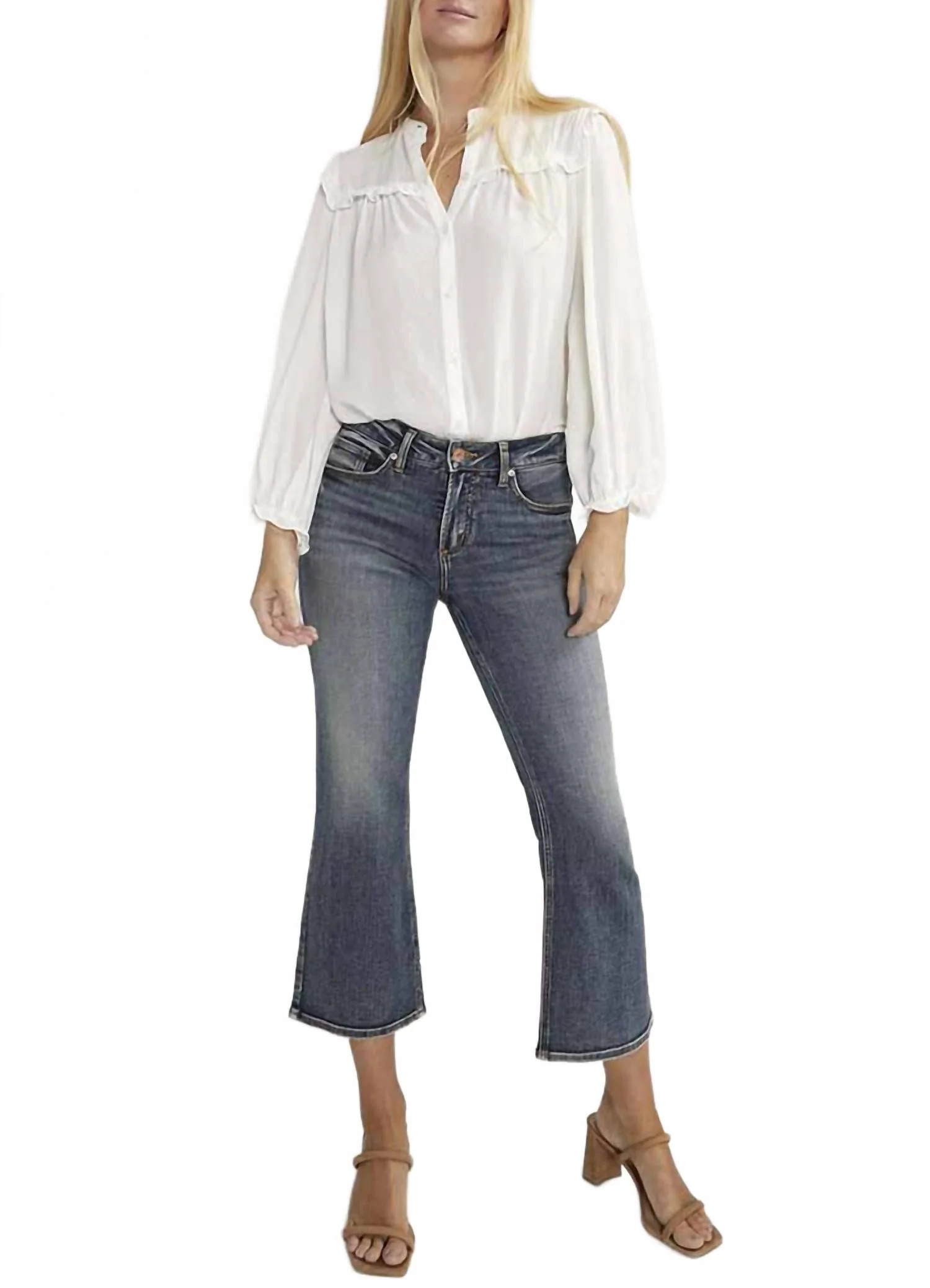 Suki Kick Flare Jeans In Indigo | Shop Simon
