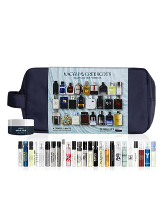 Macy's 26-Pc. For Him Fragrance Sampler Set | Macy's