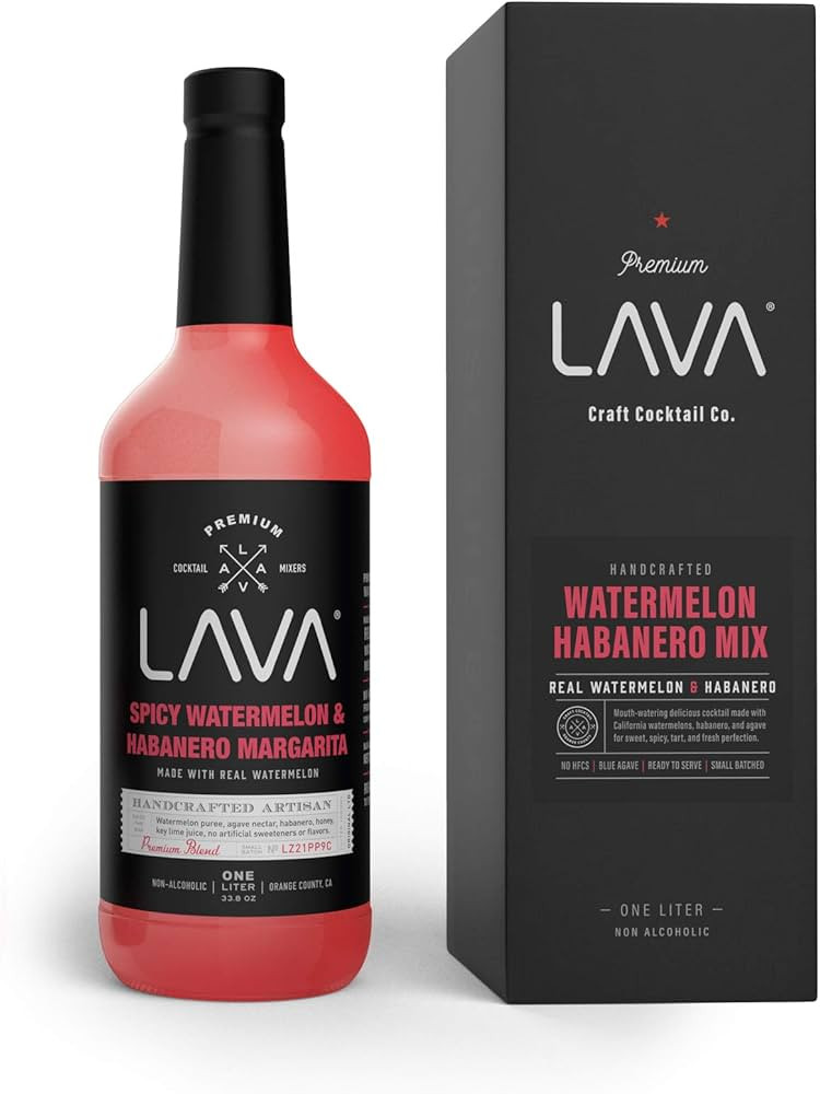 Amazon.com : LAVA Premium Spicy Watermelon Habanero Margarita Mix, Cold-Pressed Organic Watermelo... | Amazon (US)