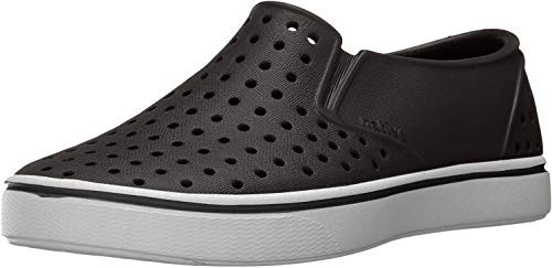 Native Shoes Unisex Kids Miles Slip-On Sneaker, Jiffy Black/Shell White, 6 Toddler | Amazon (US)