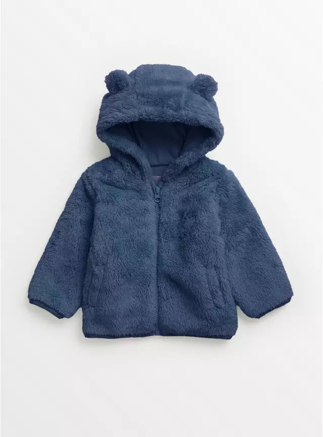 Buy Navy Fluffy Bear Hoodie 3-6 months | Tops | Tu | Tu Clothing