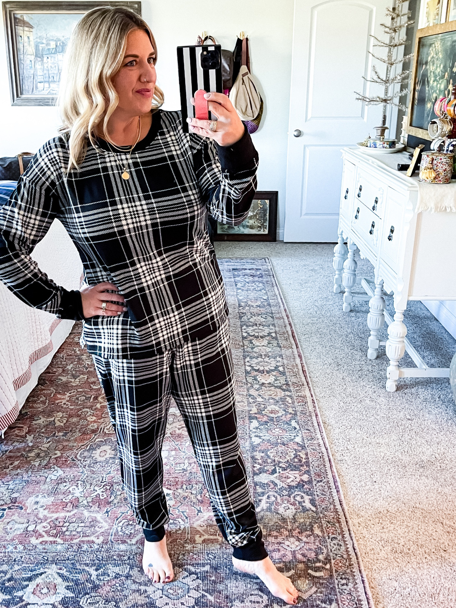 3-Piece Joyspun pajama set from Walmart. 

#LTKfindsunder50 #LTKover40 #LTKHoliday