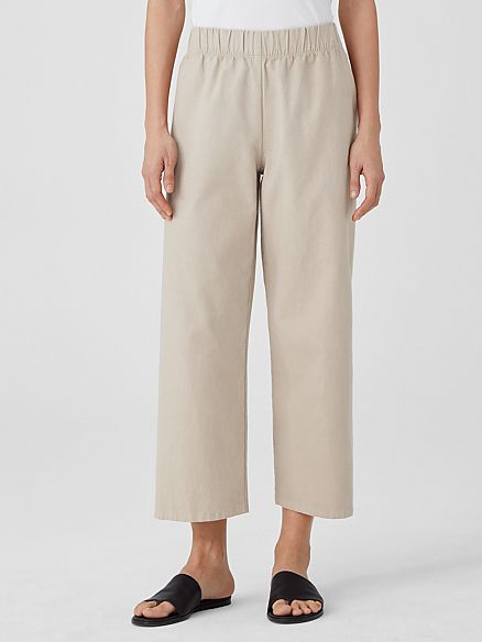 Organic Cotton Hemp Straight Pant | Eileen Fisher